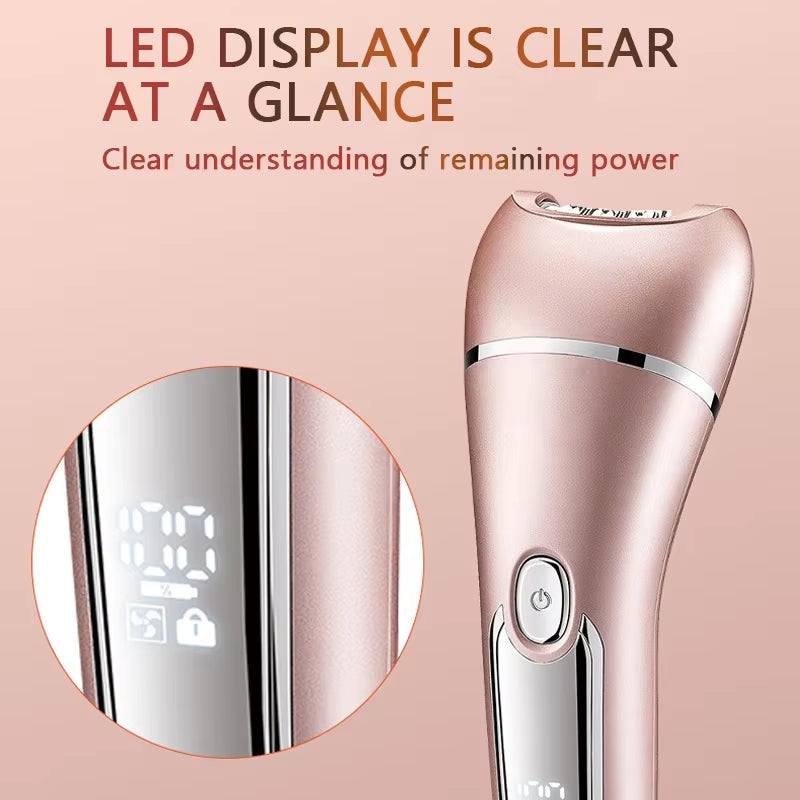 Women's Waterproof Electric Razor: Versatile Bikini Trimmer and Face Shaver for Underarm and Leg Hair Removal
