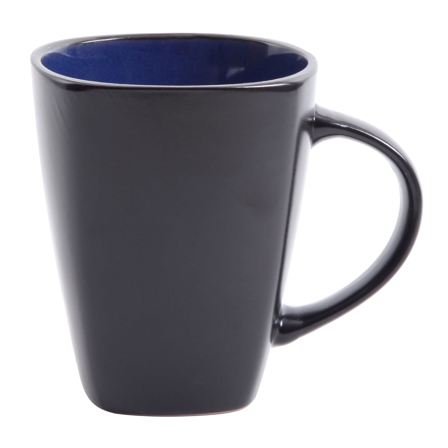 "Sophisticated Sapphire Soho Dinnerware Set - 16-Piece Square Collection"