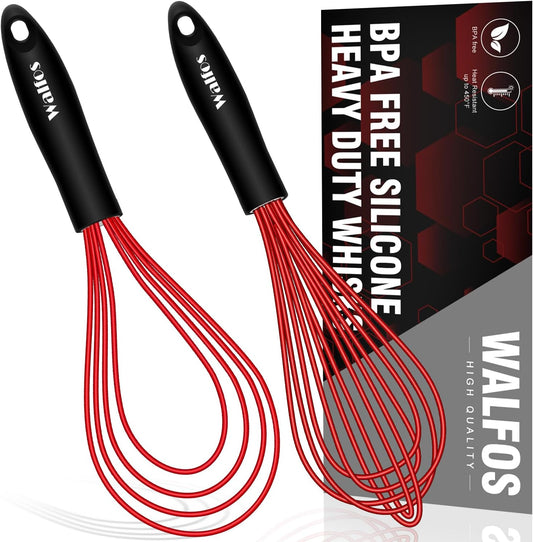 "Ultimate Silicone Whisk Set for Effortless Kitchen Cooking"