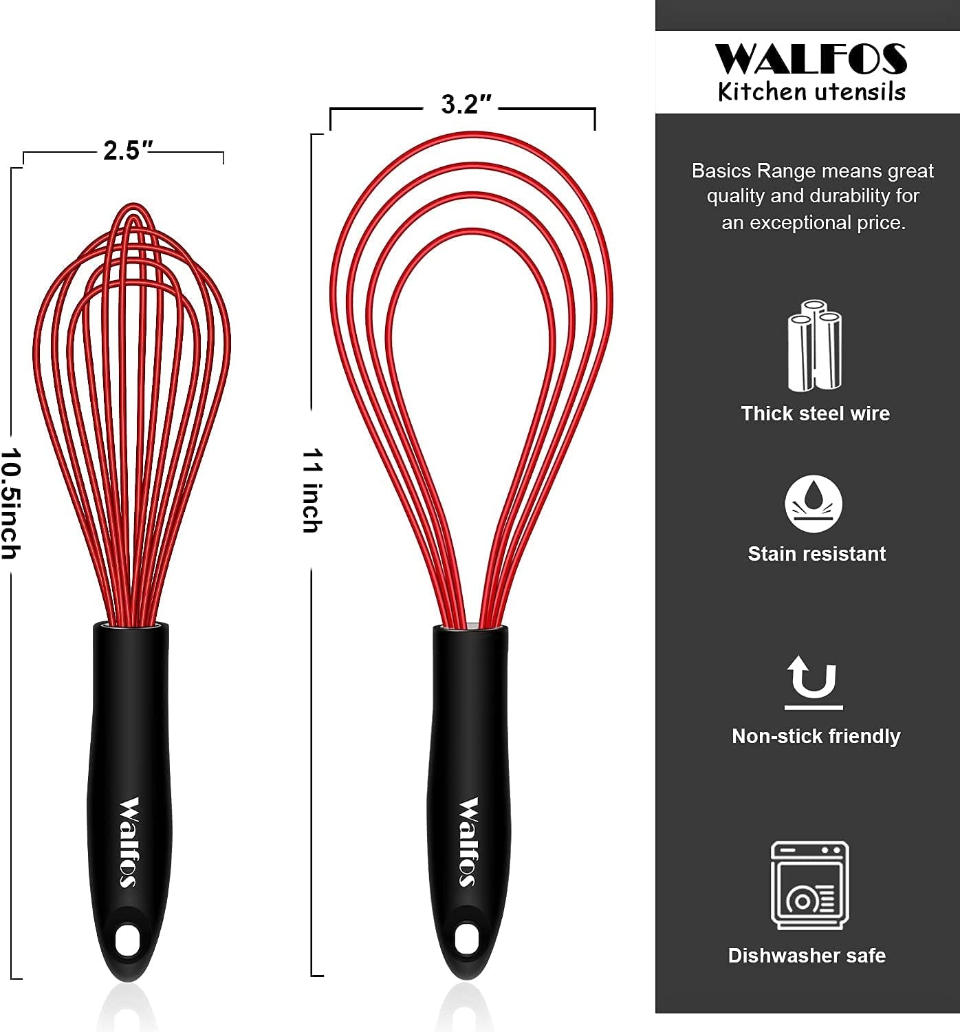 "Ultimate Silicone Whisk Set for Effortless Kitchen Cooking"