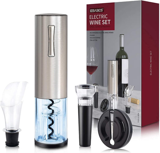 "Deluxe Electric Wine Opener Set for Wine Lovers - Perfect for Home, Parties, and Weddings!"