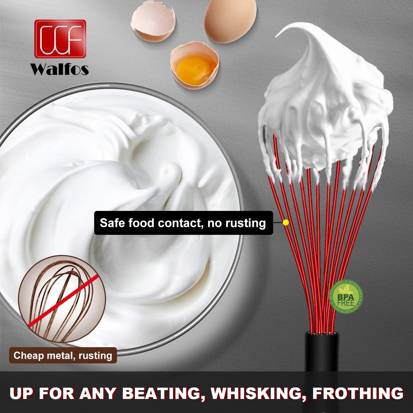 "Ultimate Silicone Whisk Set for Effortless Kitchen Cooking"